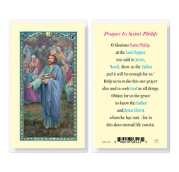 [HI-E24-519] Saint Philip Laminated Holy Card