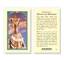 [HI-E24-865] Prayer for Widows and Widowers Laminated Holy Card