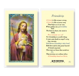 [HI-E24-729] Friendship Laminated Holy Card