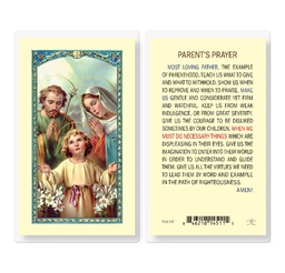 [HI-E24-745] Parents Prayer Laminated Holy Card
