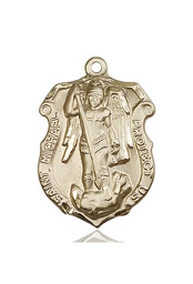 [5448KT6] 14kt Gold Saint Michael Navy Medal