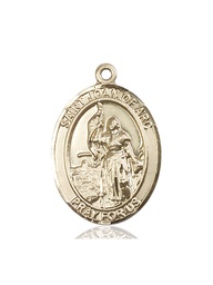 [7053KT5] 14kt Gold Saint Joan of Arc National Guard Medal