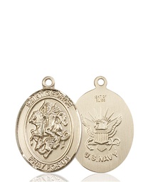 [8040KT6] 14kt Gold Saint George Navy Medal
