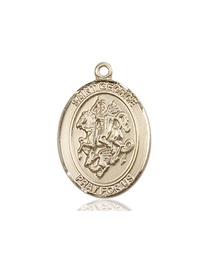 [8040KT7] 14kt Gold Saint George Paratrooper Medal