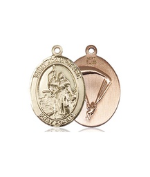 [8053KT7] 14kt Gold Saint Joan of Arc Paratrooper Medal