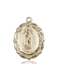 [4146FKT] 14kt Gold Our Lady of Guadalupe Medal