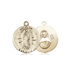 [4228KT] 14kt Gold Our Lady of Guadalupe Medal