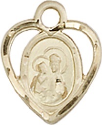 [5410KT] 14kt Gold Our Lady of Perpetual Health Medal
