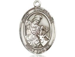[7356SS] Sterling Silver Saint Eustachius Medal