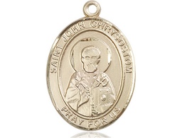 [7357GF] 14kt Gold Filled Saint John Chrysostom Medal