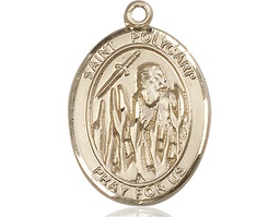 [7363GF] 14kt Gold Filled Saint Polycarp of Smyrna Medal