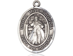 [7366SPSS] Sterling Silver Divina Misericordia Medal