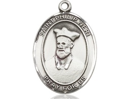 [7369SS] Sterling Silver Saint Philip Neri Medal