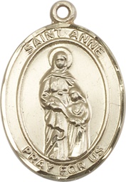[7374GF] 14kt Gold Filled Saint Anne Medal