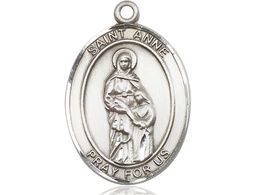 [7374SS] Sterling Silver Saint Anne Medal