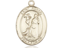 [7377GF] 14kt Gold Filled Saint Rocco Medal