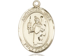 [7378GF] 14kt Gold Filled Saint Uriel the Archangel Medal