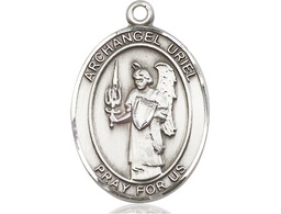[7378SS] Sterling Silver Saint Uriel the Archangel Medal
