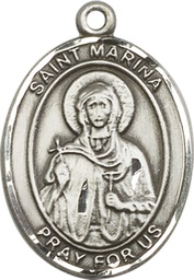 [7379SS] Sterling Silver Saint Marina Medal