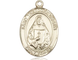 [7382GF] 14kt Gold Filled Saint Theodora Medal