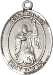 [7386SS] Sterling Silver Saint Drogo Medal