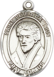 [7393SS] Sterling Silver Saint Peter Canisius Medal