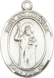 [7399SS] Sterling Silver Saint Columbkille Medal
