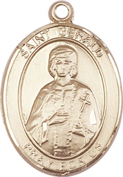 [7404GF] 14kt Gold Filled Saint Gerald Medal