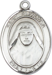 [7406SS] Sterling Silver Saint Alphonsa Medal