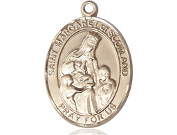 [7407GF] 14kt Gold Filled Saint Margaret of Scotland Medal