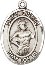 [7418SS] Sterling Silver Saint Dismas Medal