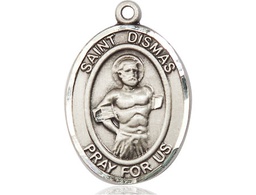 [7418SS] Sterling Silver Saint Dismas Medal