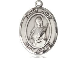 [7422SS] Sterling Silver Saint Lucy Medal