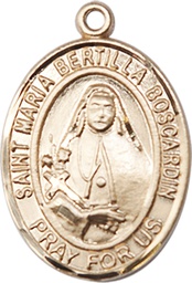 [7428GF] 14kt Gold Filled Saint Maria Bertilla Boscardin Medal