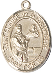 [7432GF] 14kt Gold Filled Saint Claude de la Colombiere Medal