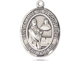[7432SS] Sterling Silver Saint Claude de la Colombiere Medal