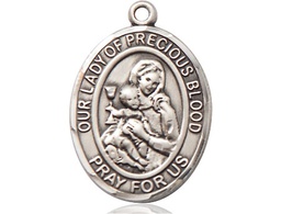 [7448SS] Sterling Silver Our Lady of the Precious Blood Medal