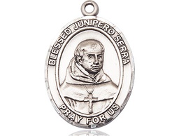 [7454SS] Sterling Silver Saint Junipero Serra Medal