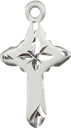 [2525SS] Sterling Silver Cross Medal