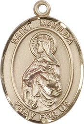 [7239GF] 14kt Gold Filled Saint Matilda Medal