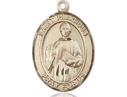 [7240GF] 14kt Gold Filled Saint Placidus Medal