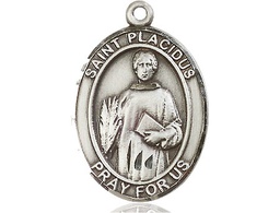 [7240SS] Sterling Silver Saint Placidus Medal