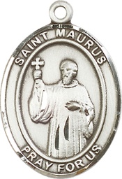 [7241SS] Sterling Silver Saint Maurus Medal