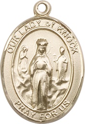 [7246GF] 14kt Gold Filled Our Lady of Knock Medal