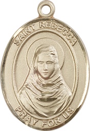 [7252GF] 14kt Gold Filled Saint Rebecca Medal