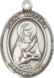 [7253SS] Sterling Silver Saint Victoria Medal