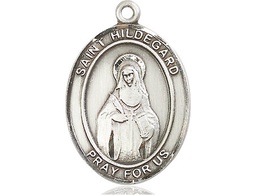 [7260SS] Sterling Silver Saint Hildegard von Bingen Medal