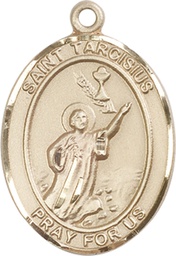 [7261GF] 14kt Gold Filled Saint Tarcisius Medal