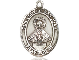 [7263SS] Sterling Silver Our Lady of San Juan Medal