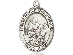 [7264SS] Sterling Silver Saint Bernard of Montjoux Medal